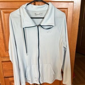 Under Armour Sky Blue Full-Zip Jacket